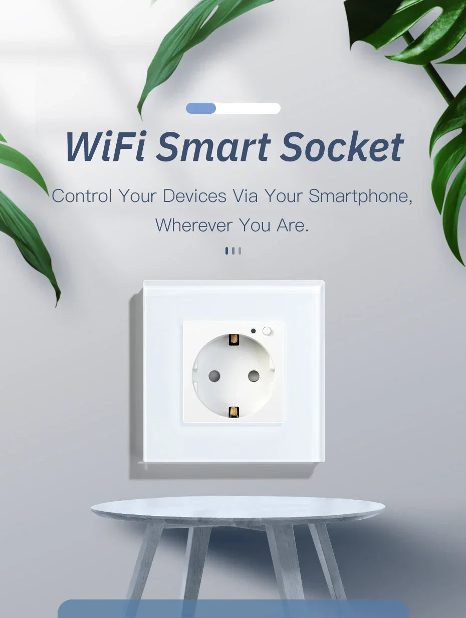 Wifi Wall Socket Timer Home | Smart Adapter Converter - Electronics > Electronics Accessories | Glass Socket (View 7)