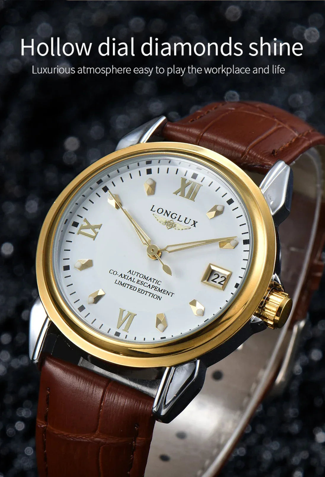 Longlux Automatic Man Watch Business Leisure | Holder - Apparel & Accessories > Jewelry > Watches | Automatic Elegant (View 11)