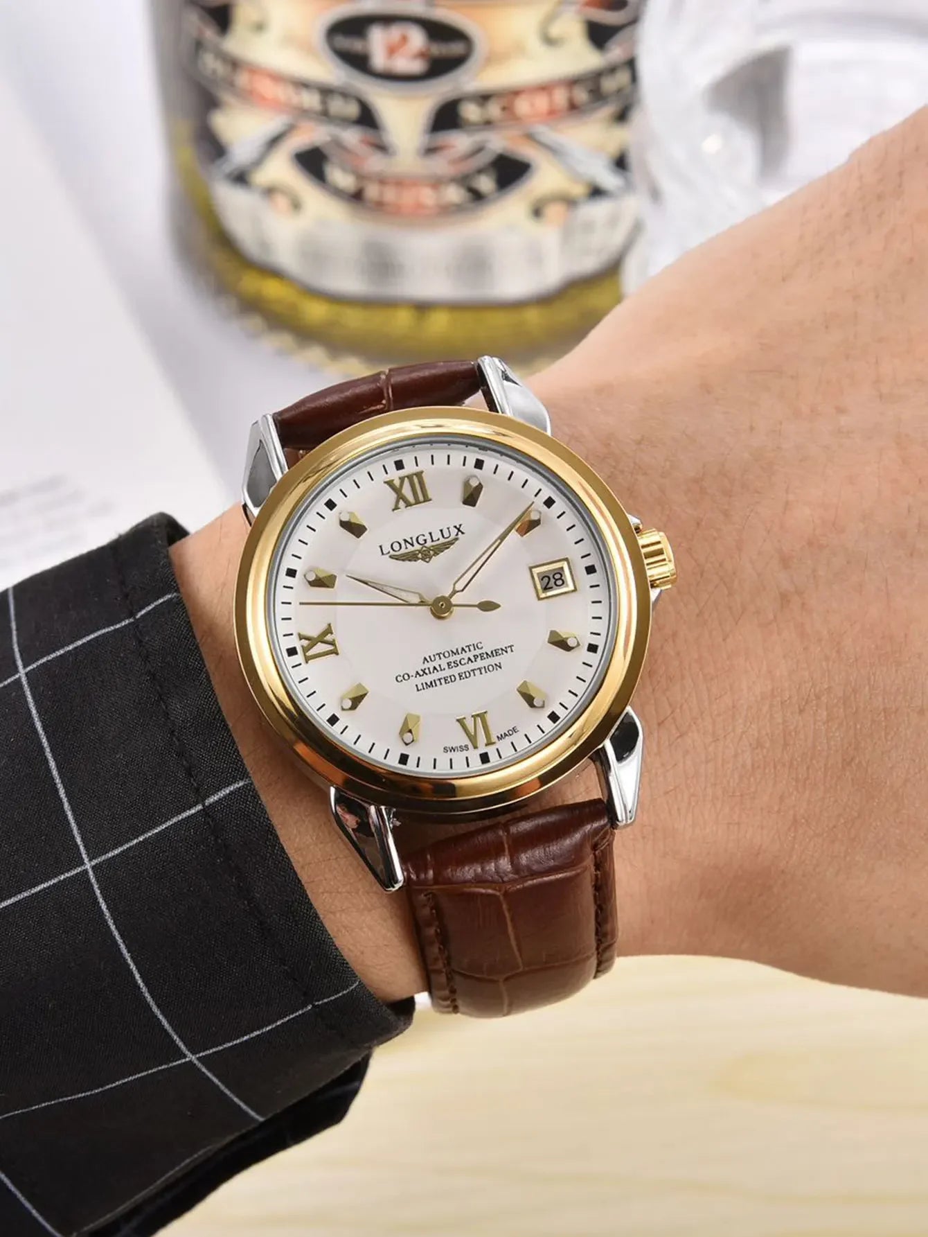 Longlux Automatic Man Watch Business Leisure | Holder - Apparel & Accessories > Jewelry > Watches | Automatic Elegant (View 2)
