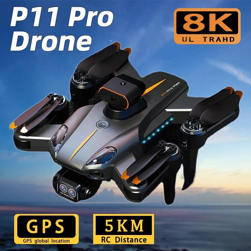 P11 Drone Hd Gps Range | 5000m 8k Pro Organizer - Home & Garden > Storage & Organization | Blocks Harness