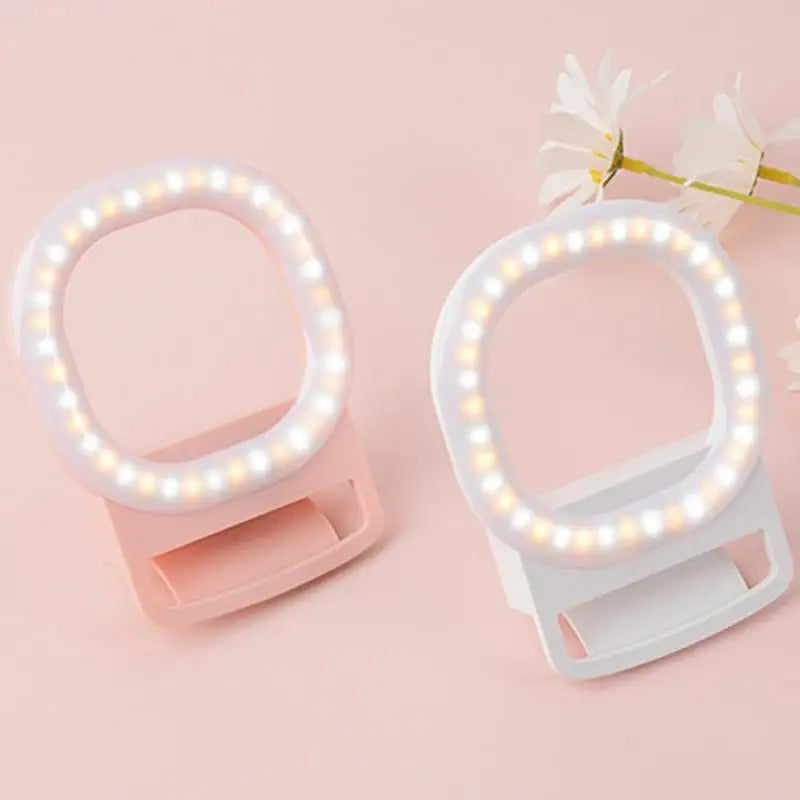 New Fill Light Mobile Phone USB Charge Led Selfie Fill Light Square Live Light Clip-Type Selfie Lamp  Tablet ﻿