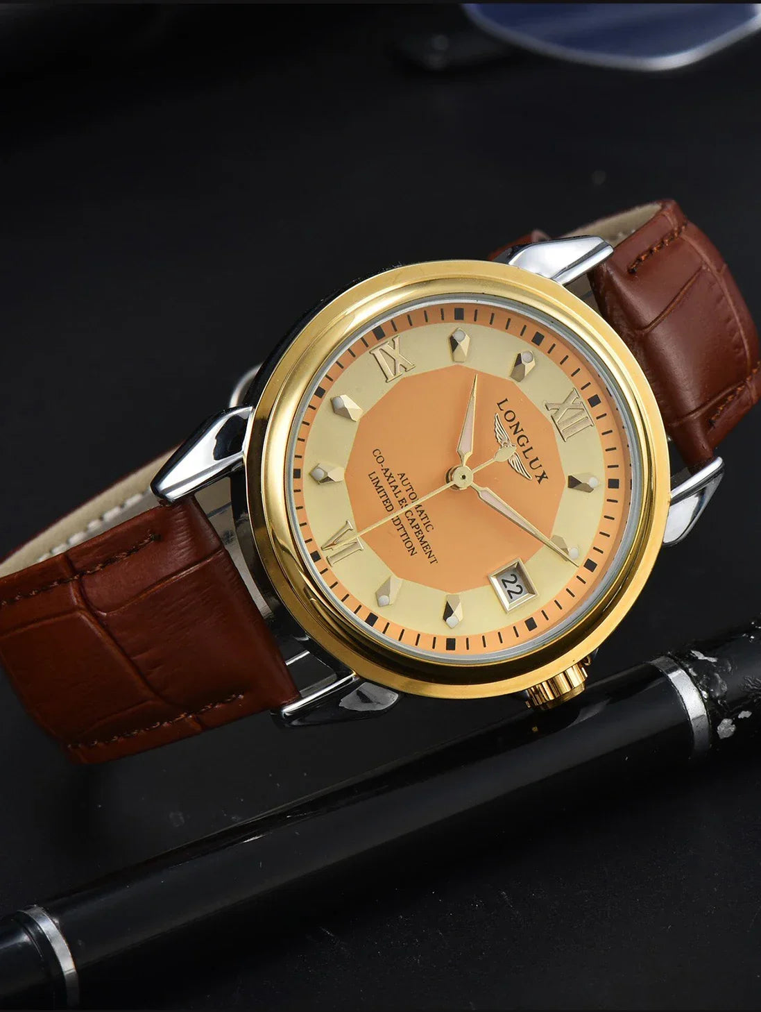 Longlux Automatic Man Watch Business Leisure | Holder - Apparel & Accessories > Jewelry > Watches | Automatic Elegant (View 19)