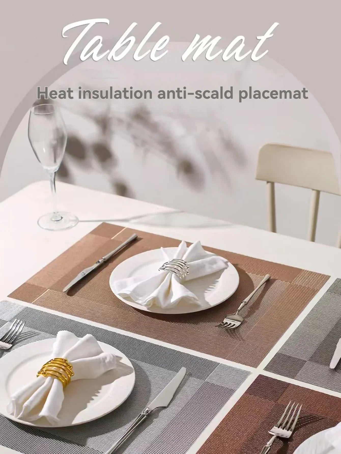 Style Western Dinner Mat Pvc Placemat Hotel Heat Proof - Product | European Plastic (View 11)