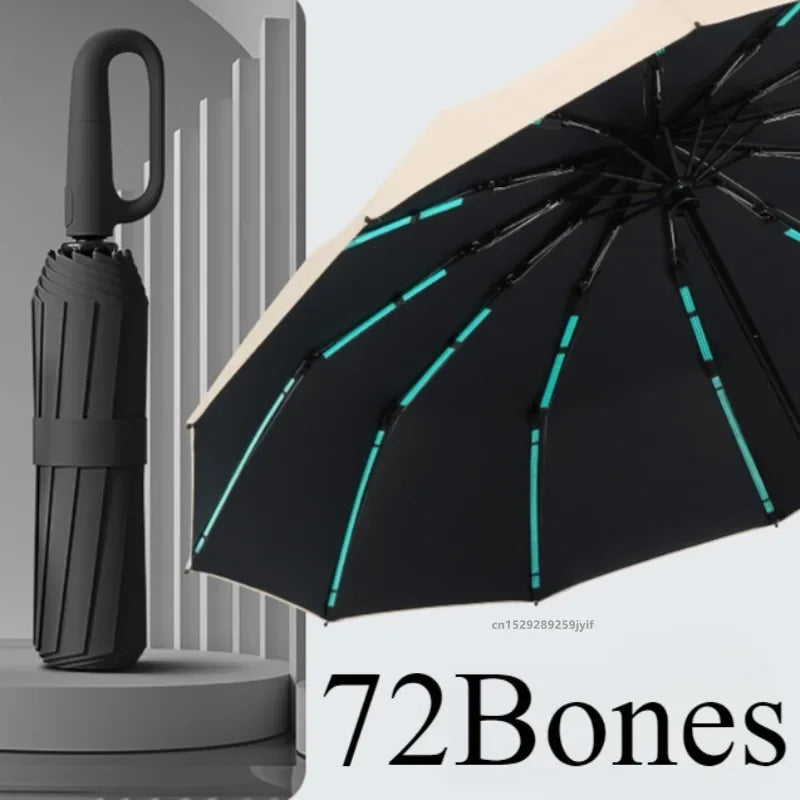 Strong Windproof Automatic Umbrella Bones | 72 - Uncategorized | Christmas Decorative