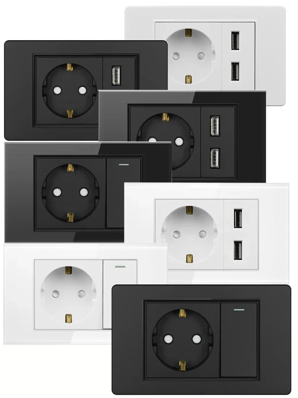Eu Germany Plug Socket Power Pressure Switch Wall - Uncategorized | Christmas Decorative (View 7)