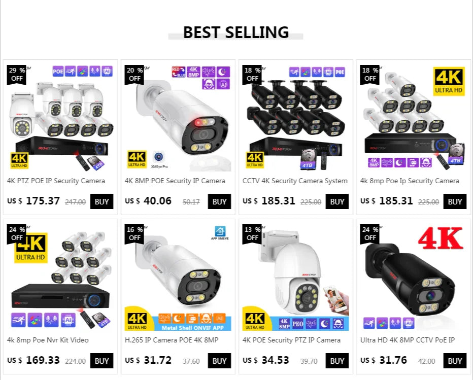 Cctv Video Surveillance Camera | 4k Series Edition - Video Camera Batteries | Bluetooth Device (View 8)