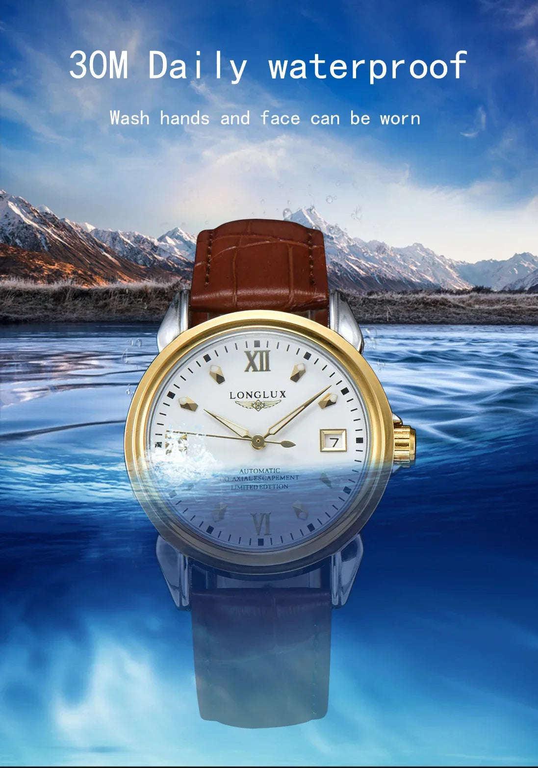 Longlux Automatic Man Watch Business Leisure | Holder - Apparel & Accessories > Jewelry > Watches | Automatic Elegant (View 15)