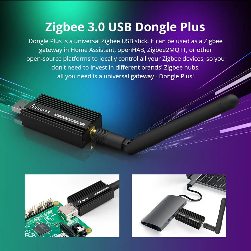 SONOFF ZB Dongle-E USB Dongle Plus Zigbee 3.0 Universal Gateway Support Home Assistant Zigbee2MQTT Raspbian Ubuntu macOS