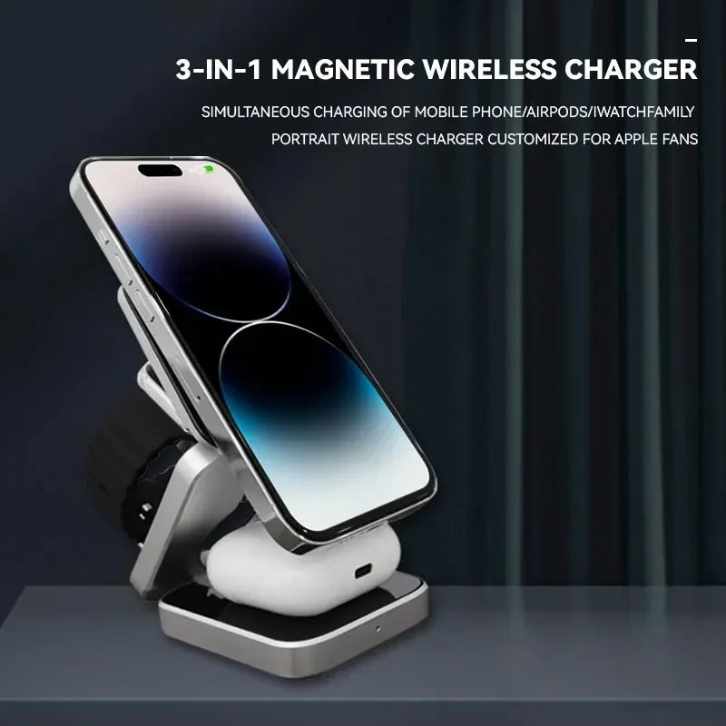 Charger Stand Iphone | Magnetic Wireless Gauge - Electronics > Power | Bluetooth Device (View 3)