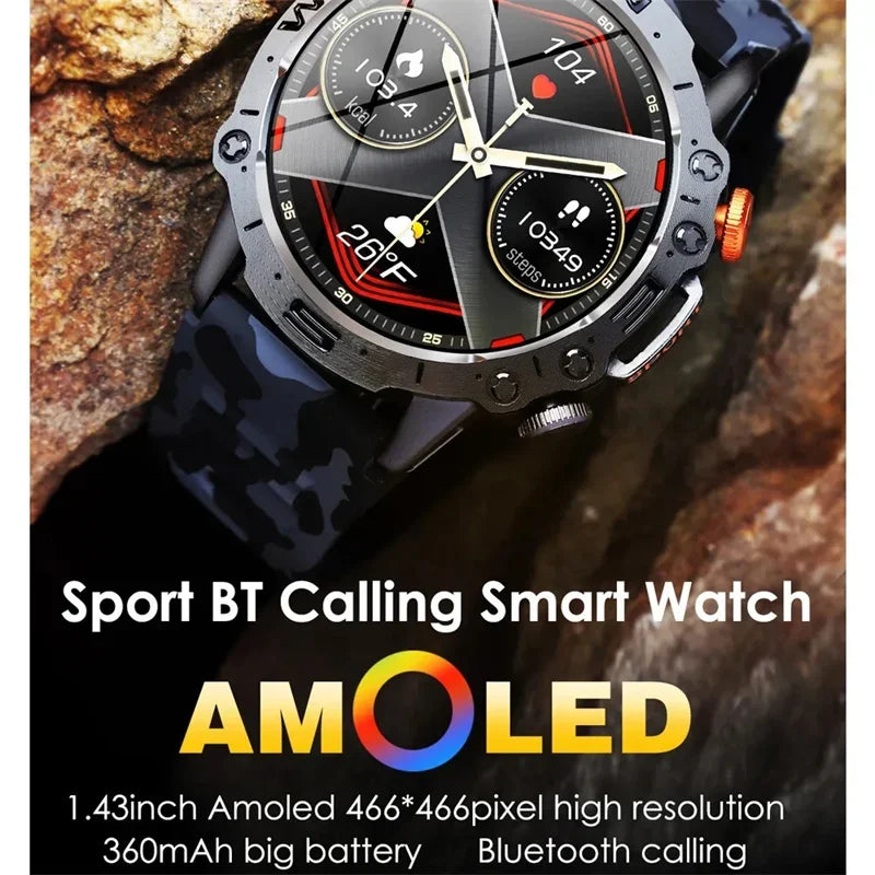 Watch K59 Amoled Display Bt Call | 360mah Smart - Home & Garden > Lighting | Accessory Bluetooth (View 2)