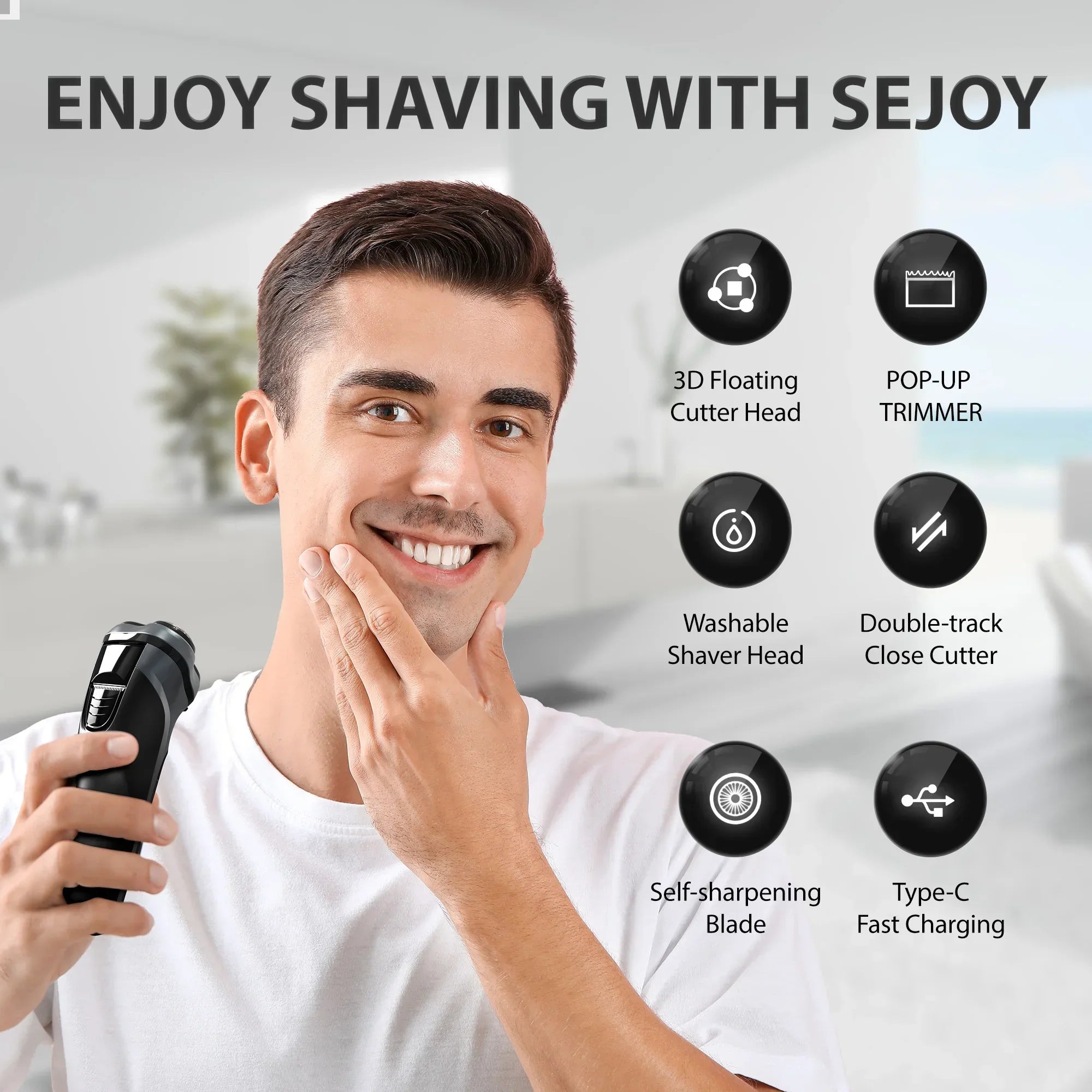 Sejoy Electric Rotary Shavers | 5w Kit Set Bundle - Uncategorized | Accessory Elegant (View 5)