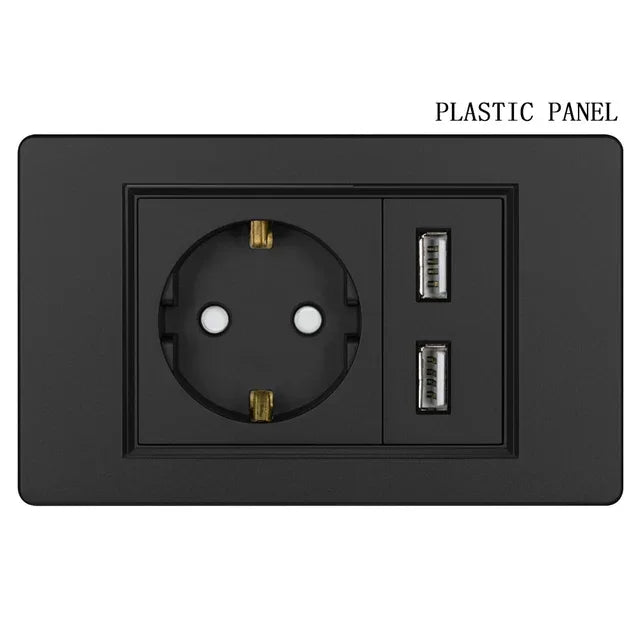 Eu Germany Plug Socket Power Pressure Switch Wall - Uncategorized | Christmas Decorative (View 15)