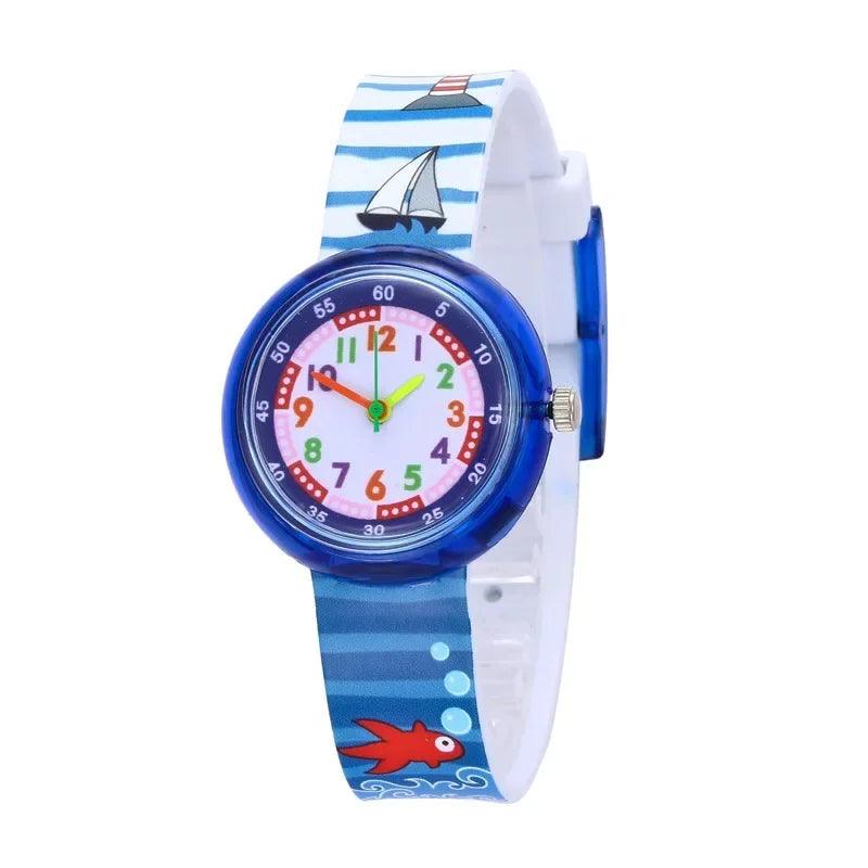 kids quartz watches for student boys girls clock - Unik Store