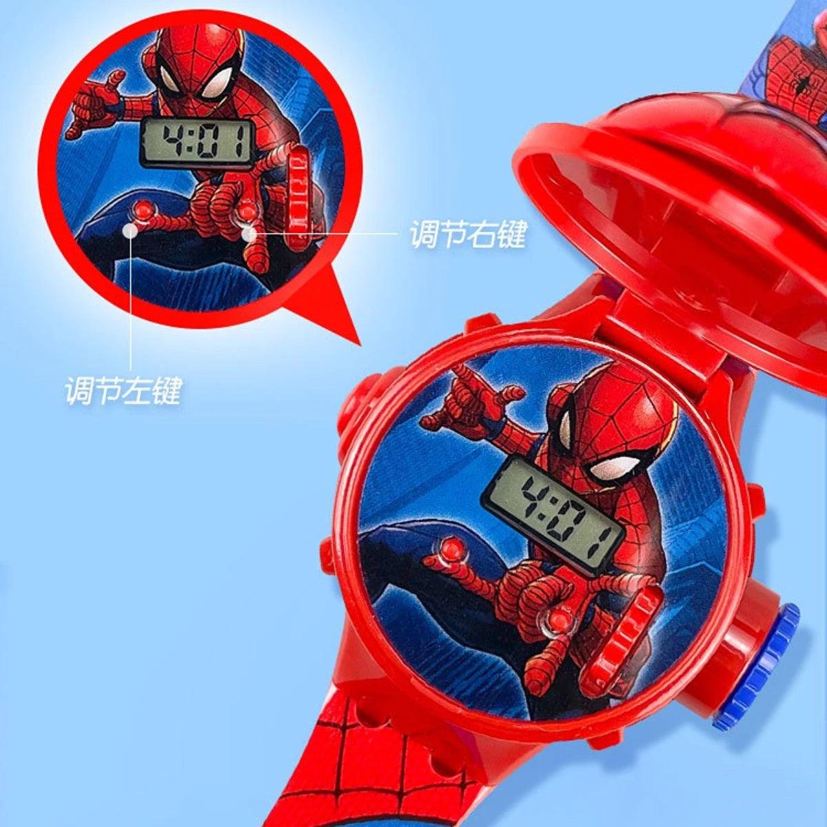 Kid Cartoon Cool Projection Watch Marvel Spider-Man - Unik Store