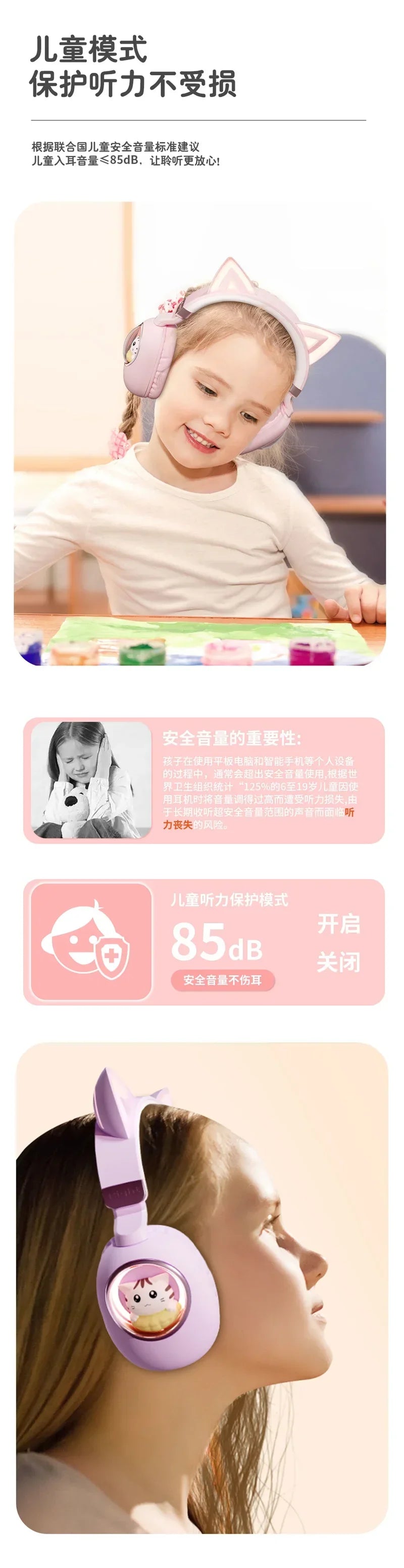 Gw002 Bluetooth Lighting Cat Ear Headphones Mic Cute - Home & Garden > Lighting | Bluetooth Smart (View 10)