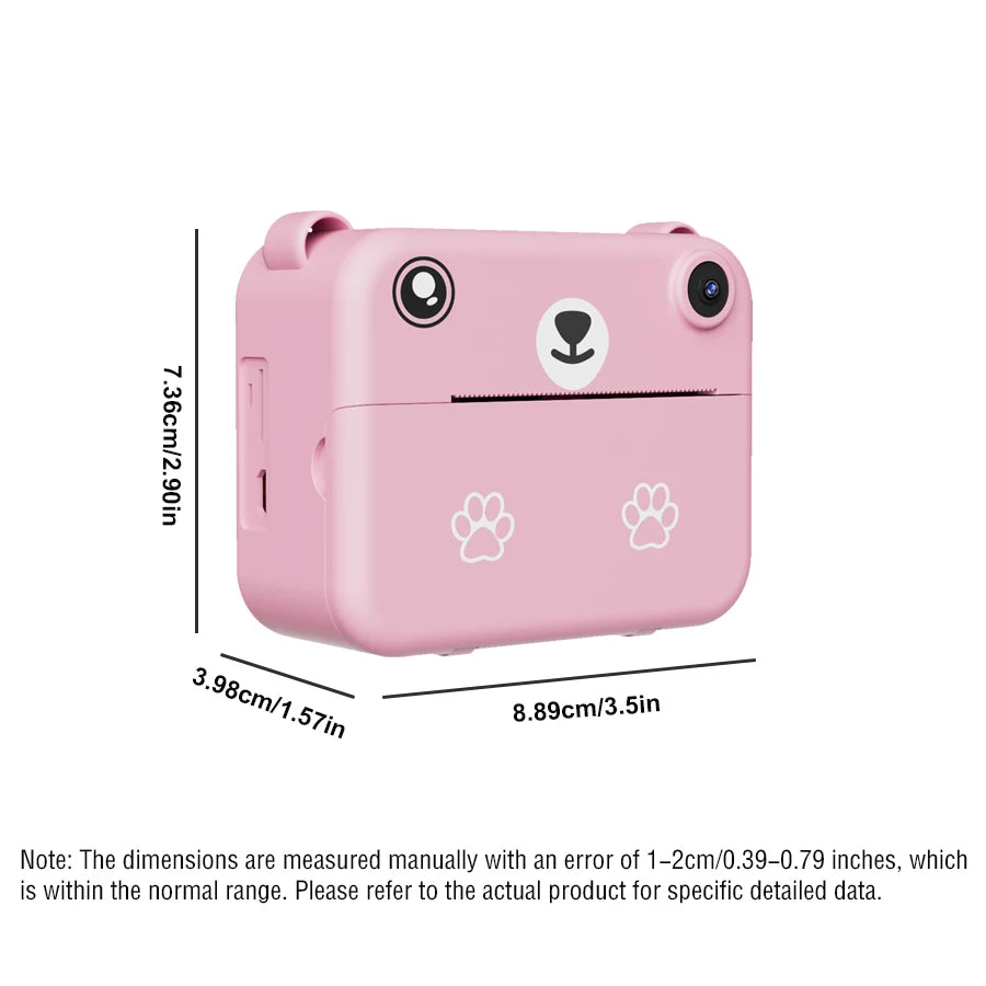 Multi functional children's camera is a must-have Halloween gift. The camera can print instantly and is a portable small camera