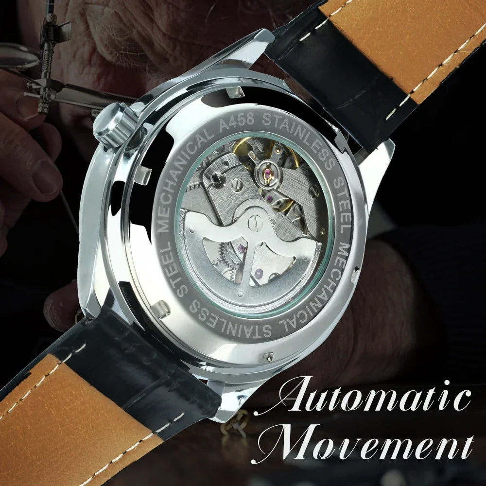 Winner Classic Business Watch Men Retro | Dock - Uncategorized | Blue Business (View 13)