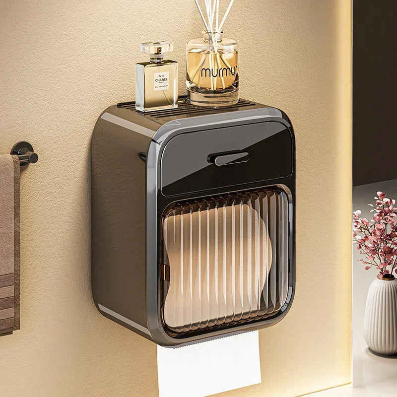 Wall Mounted Bathroom Tissue Box | Waterproof - Facial Tissue Holders | Christmas Decor