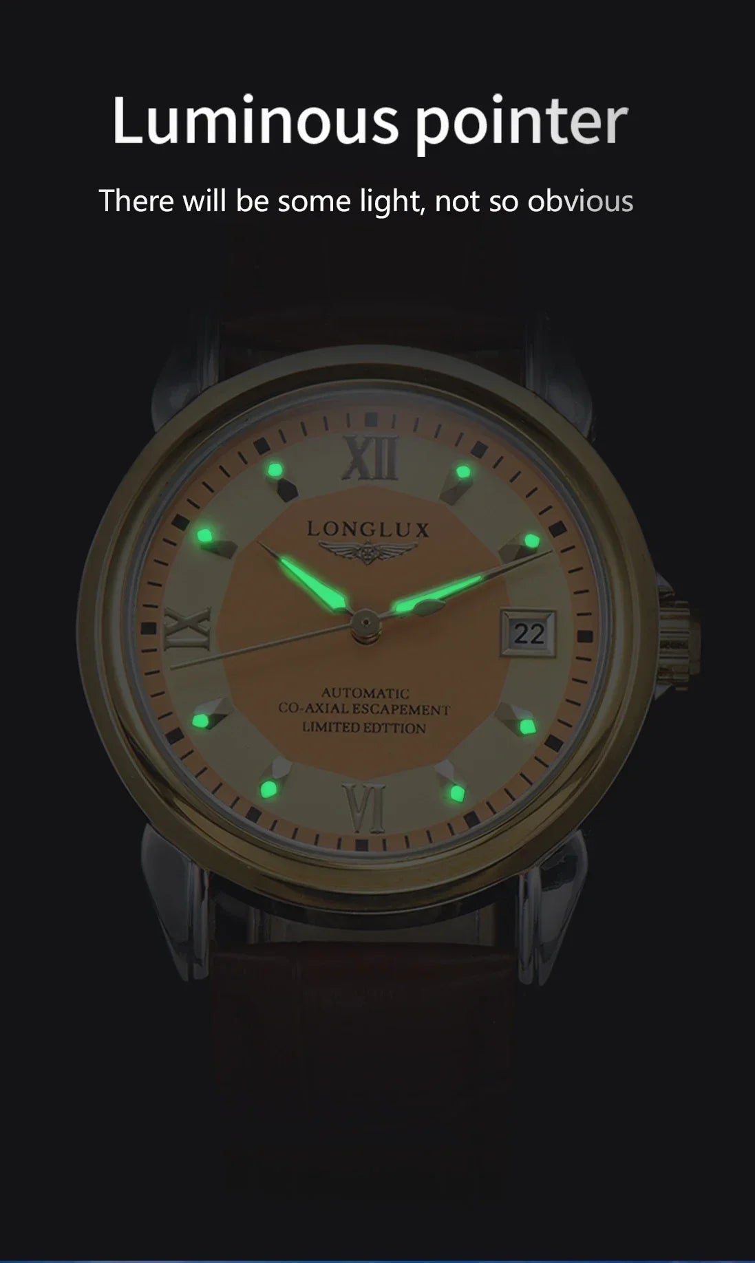 Longlux Automatic Man Watch Business Leisure | Holder - Apparel & Accessories > Jewelry > Watches | Automatic Elegant (View 14)