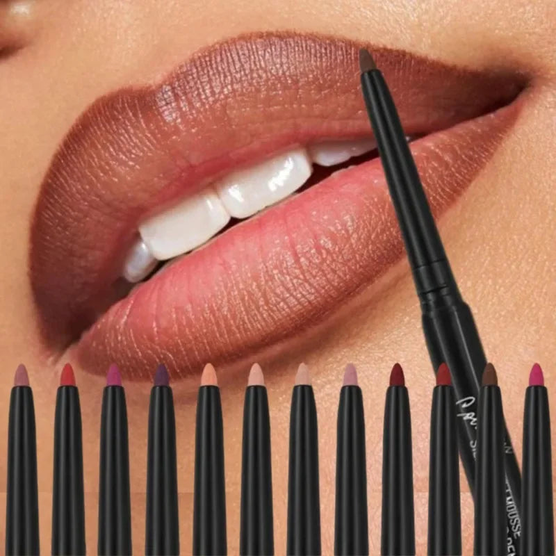 Nude Velvet Matte Lipstick Long Lasting Color Rendering - Lip Liner | Care Ergonomic