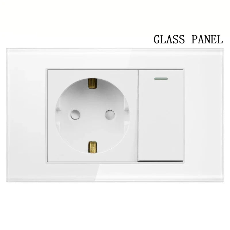 Eu Germany Plug Socket Power Pressure Switch Wall - Uncategorized | Christmas Decorative (View 10)