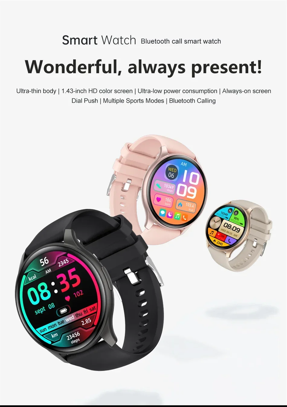 Xiaomi Inches Bt Call Smartwatch Amoled | 143 - Home & Garden > Lighting | Bluetooth Inches (View 7)
