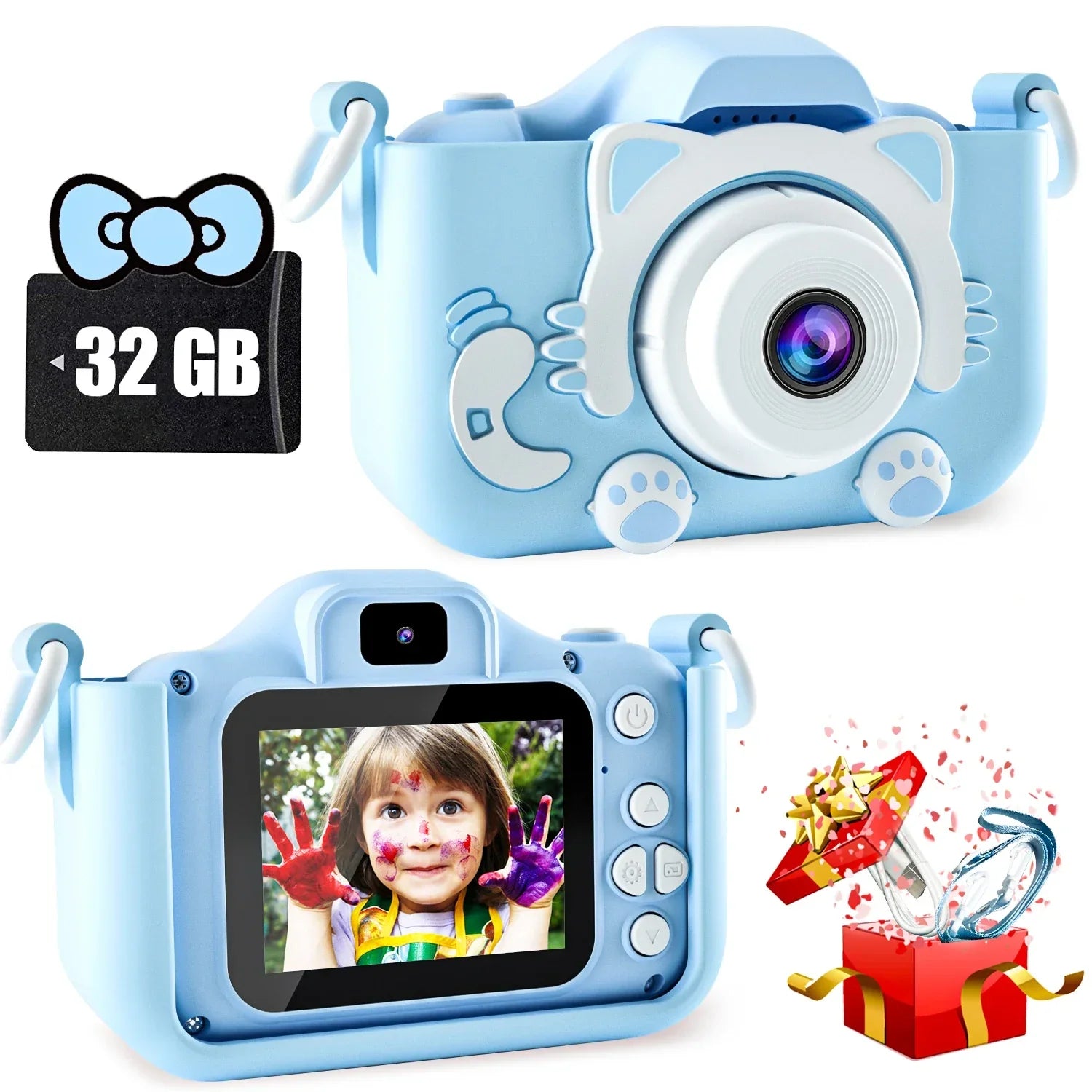 Kdis Camera Toys Digital Girls Boys Hd Screen Music - Lens Filters | Accessory Camera