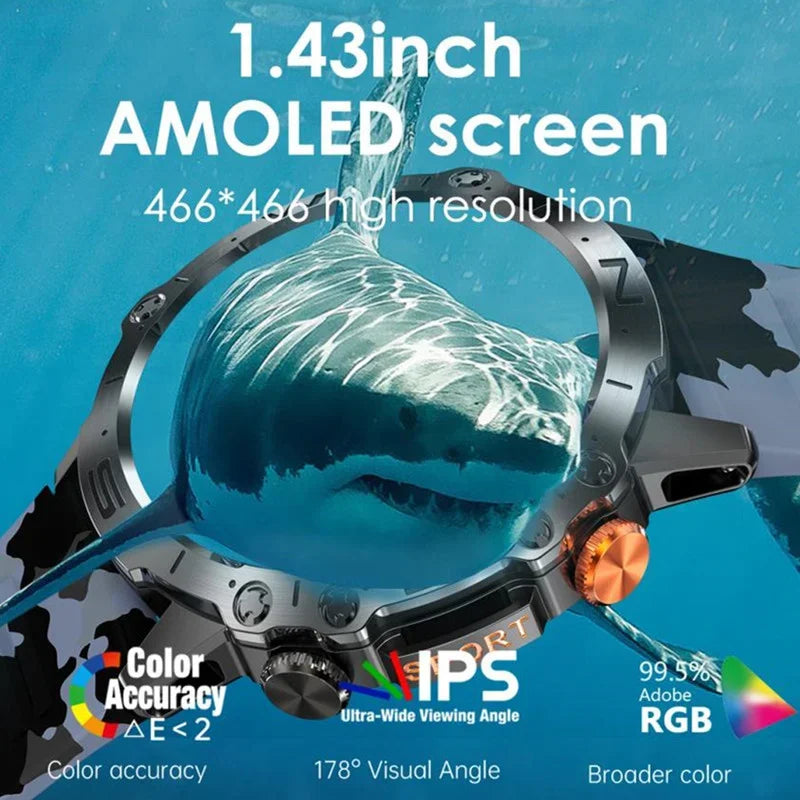 Watch K59 Amoled Display Bt Call | 360mah Smart - Home & Garden > Lighting | Accessory Bluetooth (View 3)