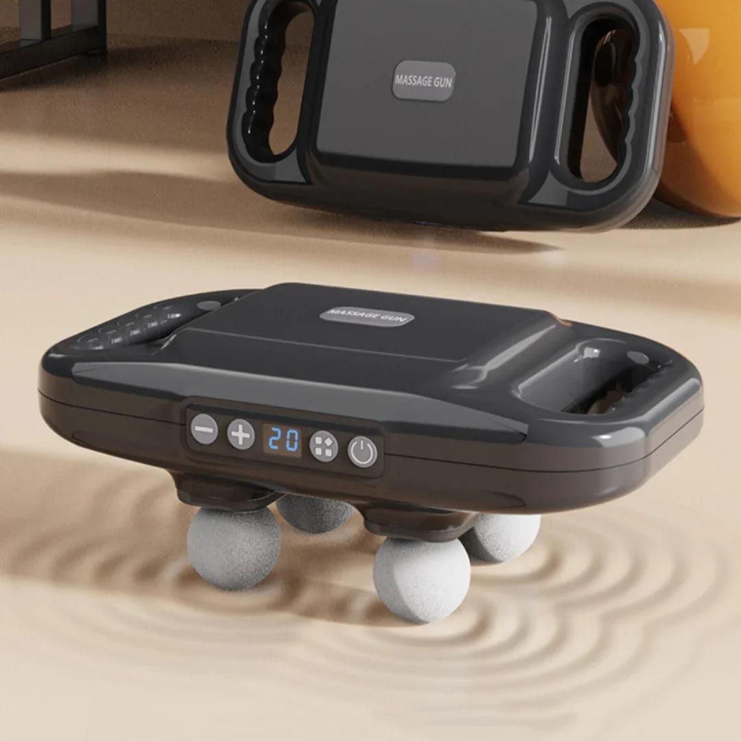 Four Head Massage Gun Massagehigh Frequency Muscle - Health & Beauty > Personal Care | Massage Massager