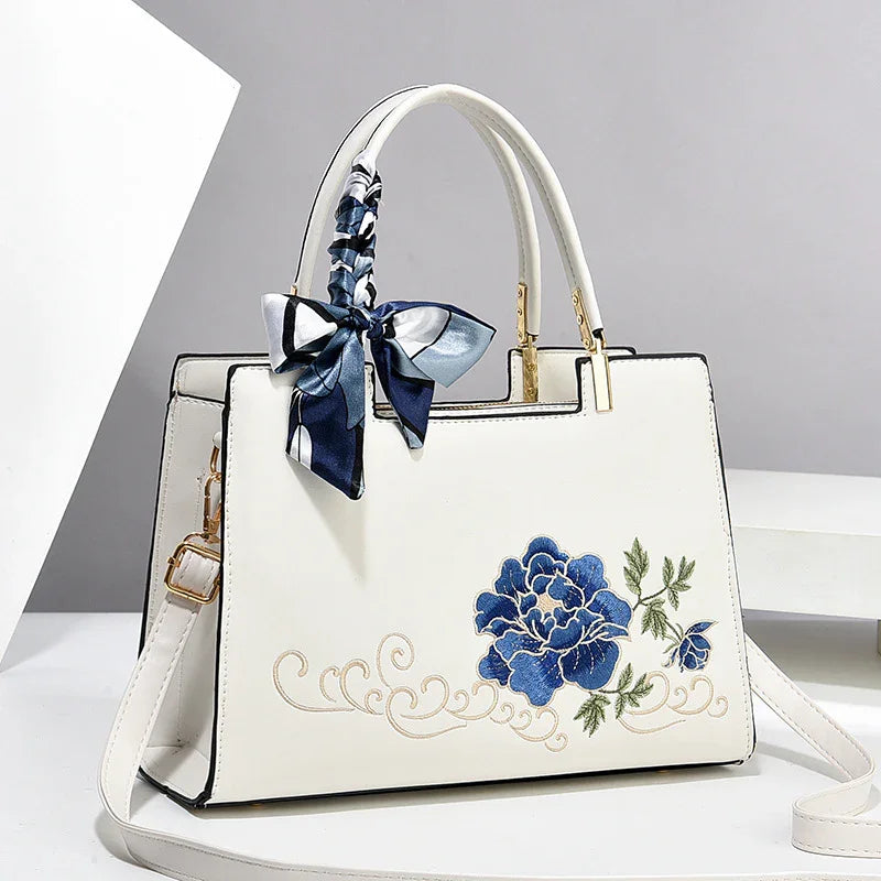 Embroidered Womens Bag Largecapacity Style | Series - Electronics > Communications > Telephony > Mobile Phone Accessories > Mobile Phone Cases | Bluetooth Embroidered (View 4)