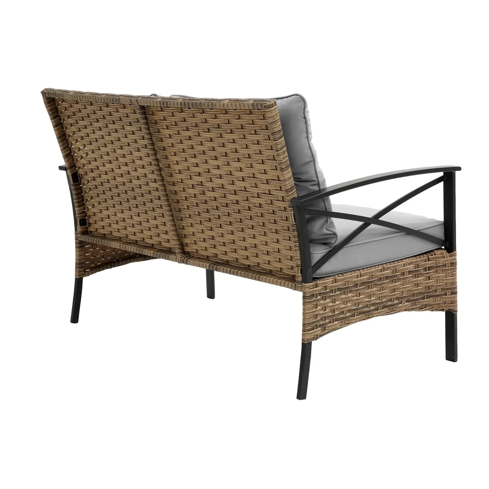 Patio Sectional Sofa Set Kd Rattan Wicker Outdoor - Outdoor Furniture | Black Cotton (View 2)