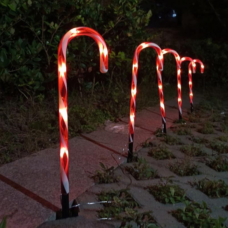 Solar Powered Cane String Lights Christmas Home Decor - Unik Store