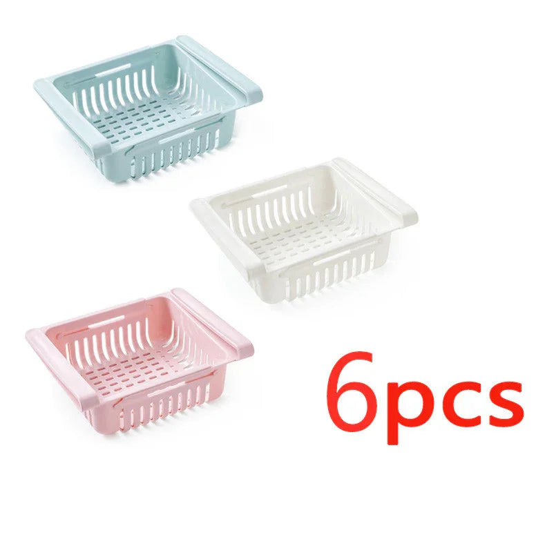 Refrigerator Storage Basket Stretchable Multifunction - Home & Garden > Storage & Organization | Candy Chocolate (View 10)