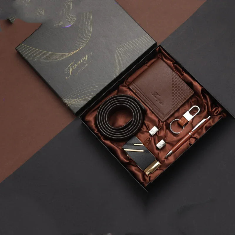 Practical Mens Tiandigai Gift Set Belt Wallet - Apparel & Accessories > Clothing Accessories | Black Practical (View 6)