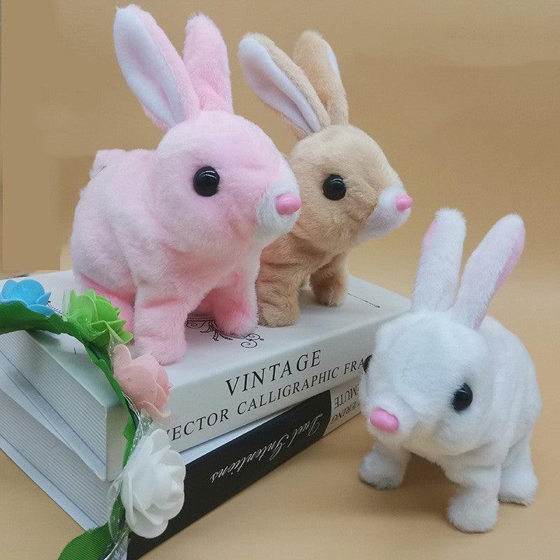 Simulation Pet Plush Electric Rabbit Toys | White - Pet Toys (View 3)