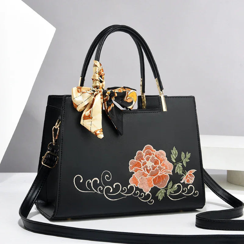 Embroidered Womens Bag Largecapacity Style | Series - Electronics > Communications > Telephony > Mobile Phone Accessories > Mobile Phone Cases | Bluetooth Embroidered (View 6)