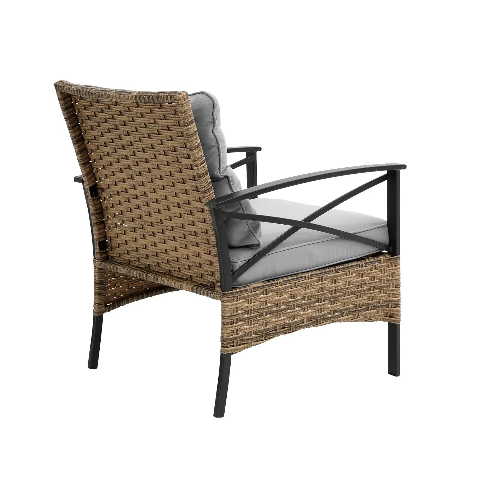 Patio Sectional Sofa Set Kd Rattan Wicker Outdoor - Outdoor Furniture | Black Cotton (View 7)