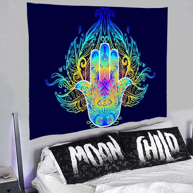 Trendy Home Decor Psychedelic Print Tapestry -