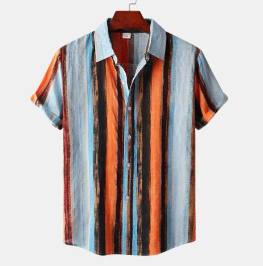 Summer Mens Clothing Printing Casual Retro Shirt Men - Men's Clothing & Accessories | Mens Summer (View 5)