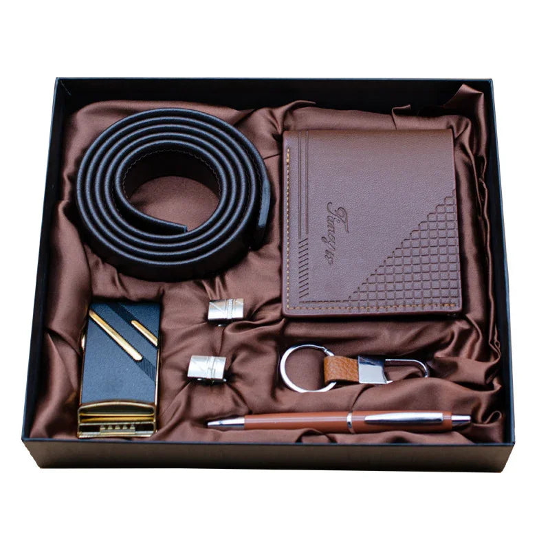 Practical Mens Tiandigai Gift Set Belt Wallet - Apparel & Accessories > Clothing Accessories | Black Practical (View 11)