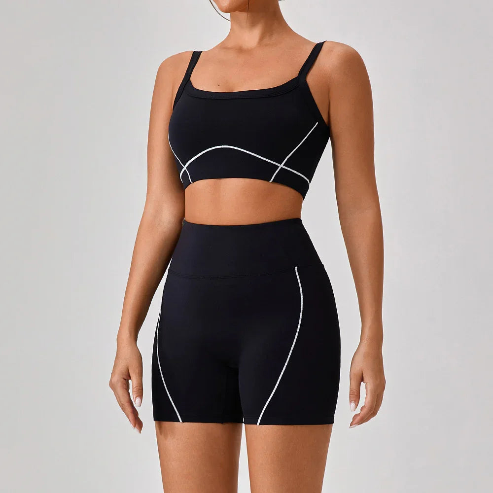Outdoor Sports Yoga Suits Women's Spaghetti Strap