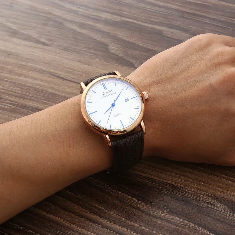 Mens Gift Set Watch Wallet Signature Pen | Gauge - 0 | Gift Glass (View 4)