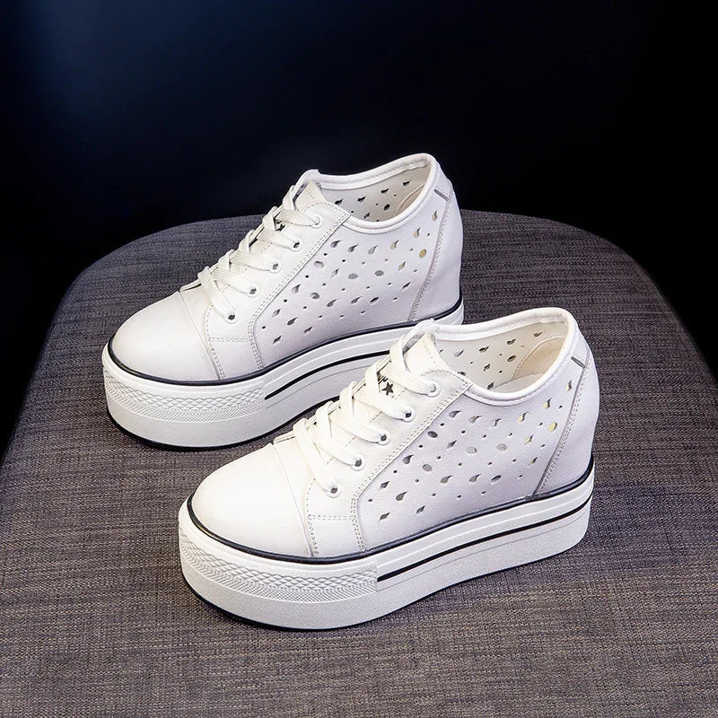 Shoes Platform Height Thick Soled Lace Up | 9cm - Home & Garden > Lighting | Platform Shoes (View 4)