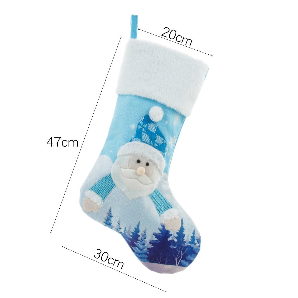 Home Christmas Socks Gift Candy Bag With Lights