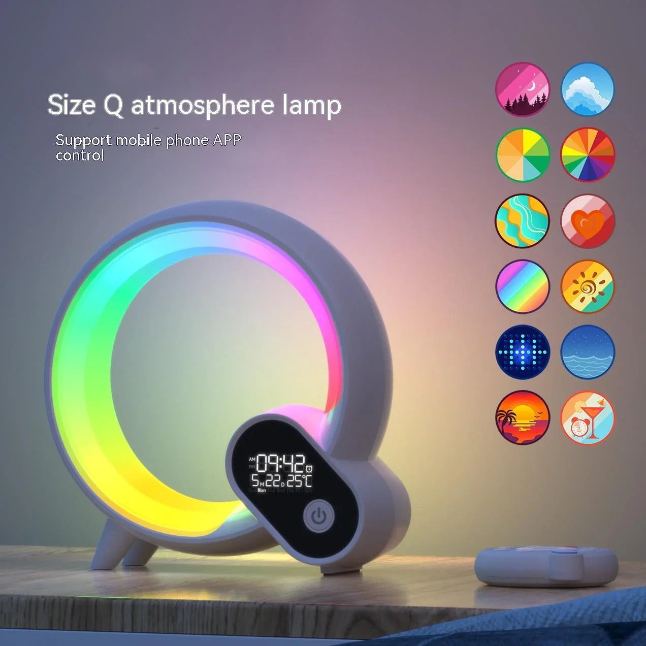 Creative Light Analog Sunrise Digital Display Alarm - Home & Garden > Lighting | Care Health